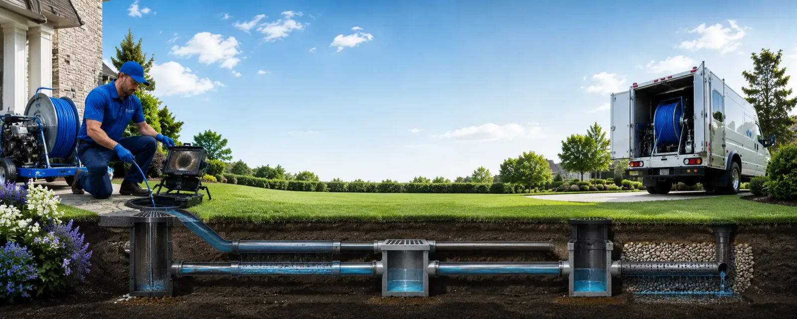Outdoor drain cleaning information for Nineveh, IN